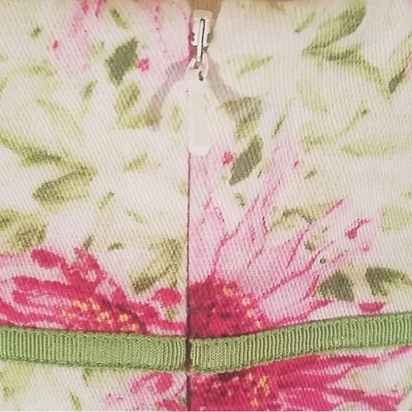 Carmen Marc Valvo Cream Sundress with Spaghetti Straps - Picture 5 of 9